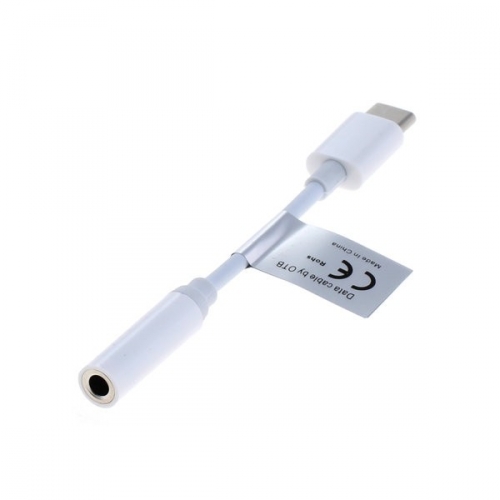 Audio Adapter USB-C Stecker - Klinkenbuchse wei