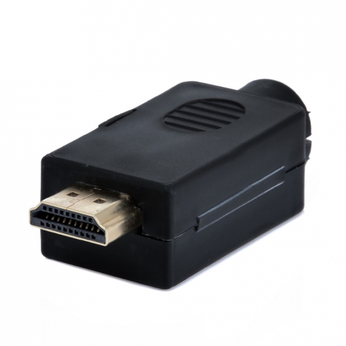 HDMI A-Stecker, 19 polig, zur Kabelmontage, Schraubmontage