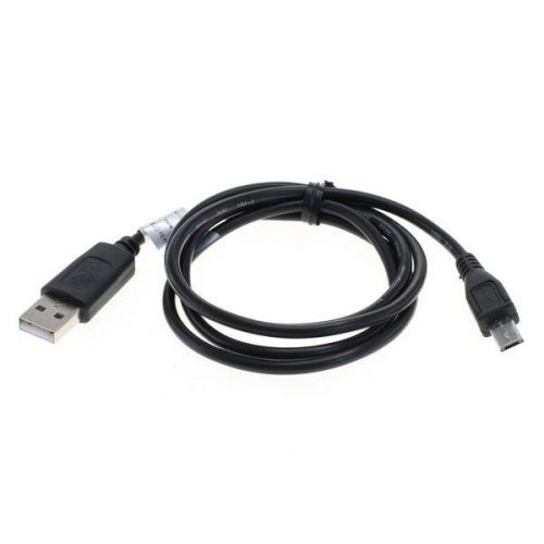 Micro USB Kabel mit verlngertem Micro B Stecker schwarz 1,0m