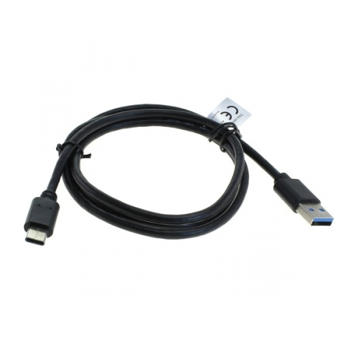 USB-C 3.0 Kabel mit verlngertem USB-C Stecker schwarz 1,0m