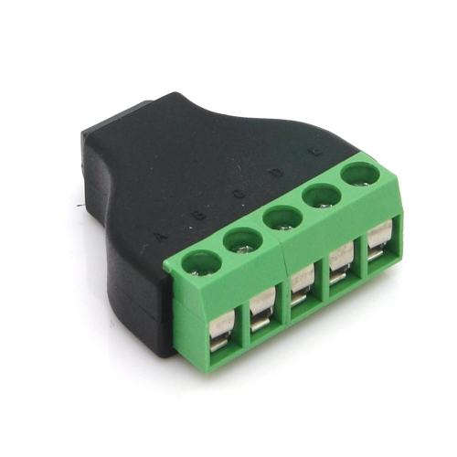 Adapter, 5 Pin Terminalblock - Mini USB 2.0 Typ B Buchse