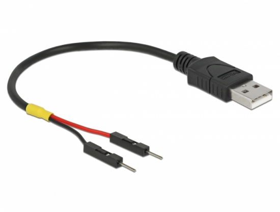 Kabel USB Typ A Stecker  2x Pfostenstecker einzeln zur Stromversorgung - Lnge: 10 cm