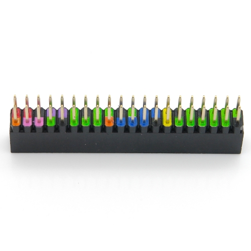 40 Pin GPIO Stacking Header fr Raspberry Pi, farbig kodiert, 6,2mm