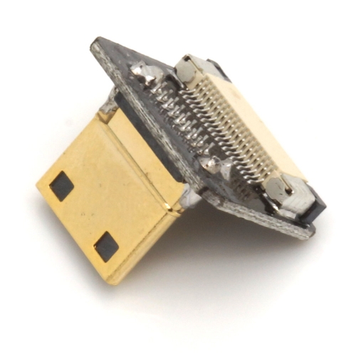 Mini HDMI Typ C Stecker, links gewinkelt, fr DIY HDMI Kabel