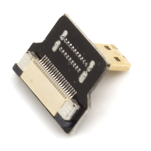 Micro HDMI Typ D Stecker, links gewinkelt, fr DIY HDMI Kabel