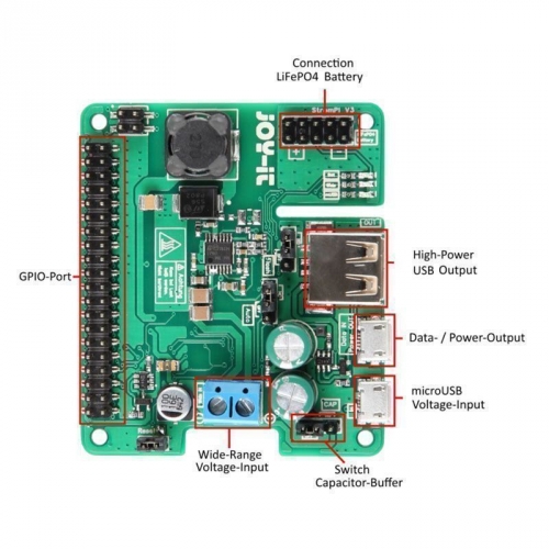 StromPi 3 - Power-Solution Board fr Raspberry Pi