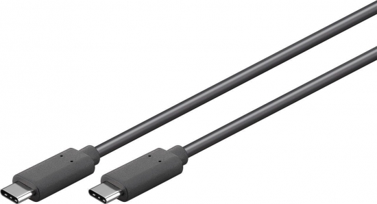 USB-C 3.1 Generation 1 Kabel, C Stecker – C Stecker, schwarz - Länge: 1,00 m