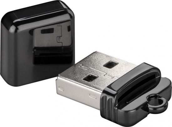 microSD Cardreader mit USB 2.0 Anschluss, schwarz
