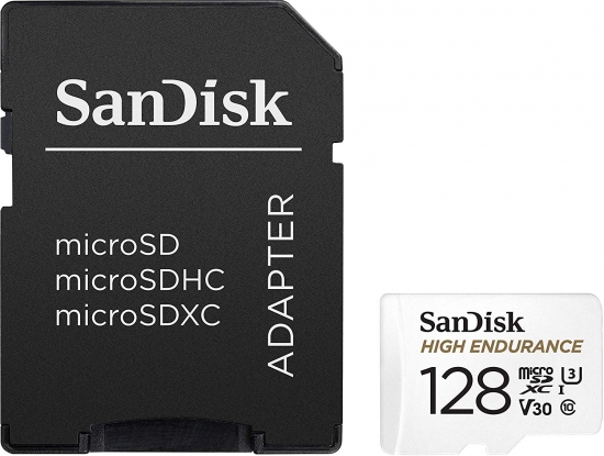 SanDisk High Endurance microSDXC UHS-I U3 Speicherkarte + Adapter 128GB