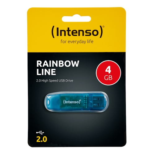 Intenso Rainbow Line USB 2.0 Stick 4GB blau