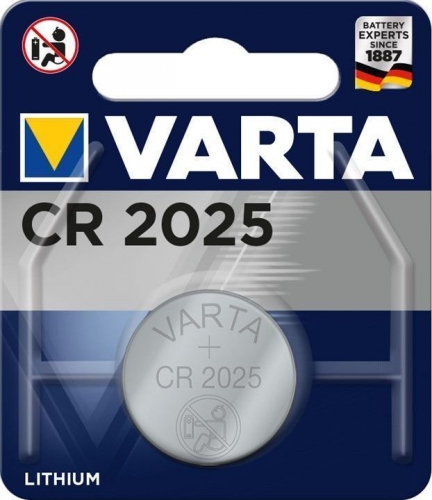 VARTA Knopfzelle Lithium CR2025, 1er Blister