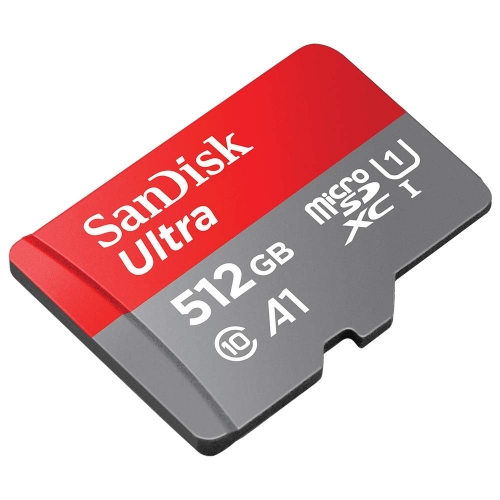 SanDisk Ultra microSDXC A1 100MB/s Class 10 Speicherkarte + Adapter 512GB