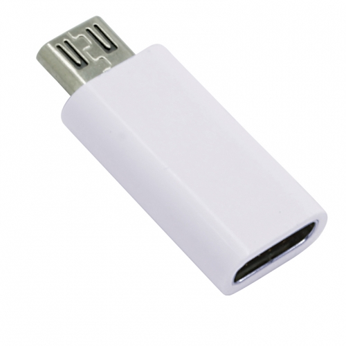 Adapter USB Type C Buchse - micro USB Stecker, weiß