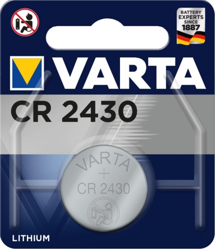 VARTA Knopfzelle Lithium CR2430, 1er Blister
