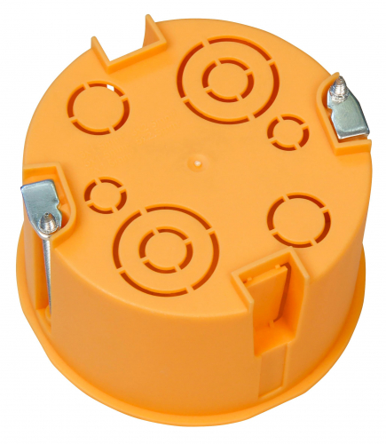 Hohlwanddose, Ø68x45mm, inkl. Geräteschrauben, orange