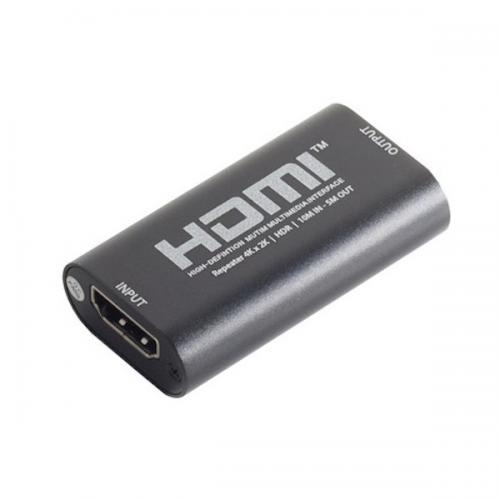 HDMI Verstrker / Repeater, Metall, 4K/60Hz, schwarz