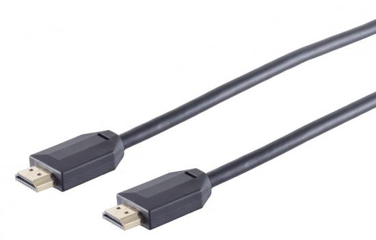 Ultra HDMI Kabel, 10K (120Hz), 4K (240Hz), 3D (1080p), PVC, schwarz - Lnge: 1m
