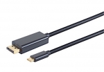 USB-C Adapterkabel, USB-C Stecker  DisplayPort Stecker, 4K 60Hz, schwarz - Lnge: 1,00 m