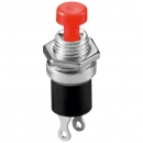 Mini Drucktaster, 1-polig, Schlieer - Farbe: rot