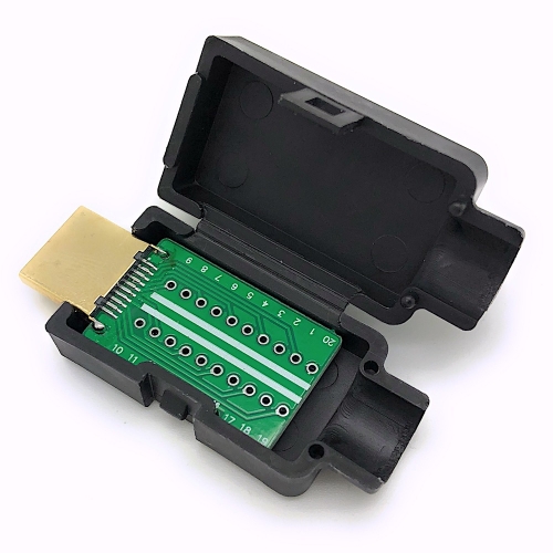 HDMI A-Stecker, 19 polig, zur Kabelmontage, Ltmontage
