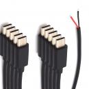 10 x USB Type C Kabel mit offenem Kabelende zur Stromversorgung - Lnge: 0,50 m