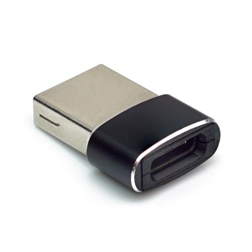 USB-C 2.0 Adapter, C Buchse - A Stecker, kompakte Bauform, schwarz