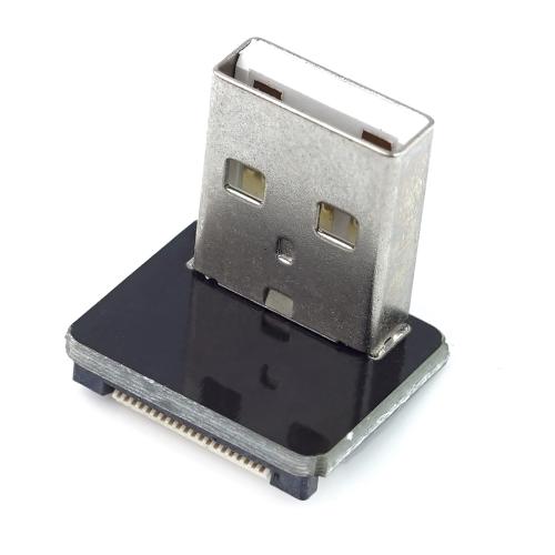 USB 2.0 Typ A Stecker, nach oben gewinkelt, fr DIY USB Kabel