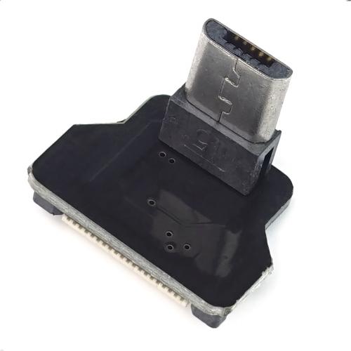 Micro USB 2.0 Typ B Stecker, nach unten gewinkelt, fr DIY USB Kabel
