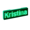 LED Name Tag, 11x44 Pixel, USB, unifarben - Farbe: grün