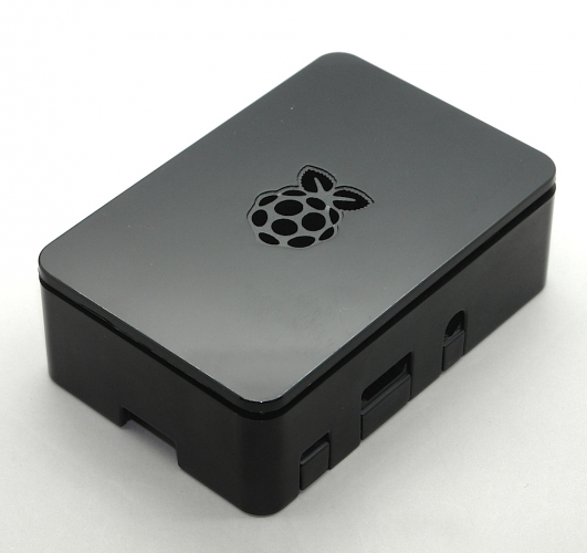 Gehäuse für Raspberry Pi 3B+, 3B, 2B, 1B+ - Farbe: schwarz