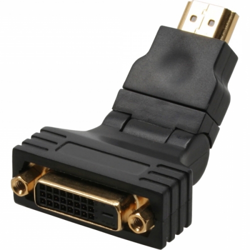 360 abwinkelbarer HDMI / DVI-D Adapter