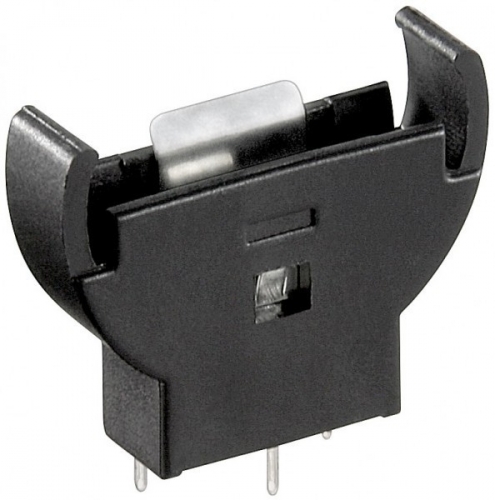 Batteriehalter fr Knopfzellen bis 20 mm - PCB Version vertikal (stehend)