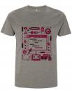 Raspberry Pi Color Code T-Shirt, grau - Gre: S