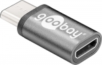 USB-C 3.0 Adapter, Metall, C Stecker – micro B Buchse - Farbe: schwarz