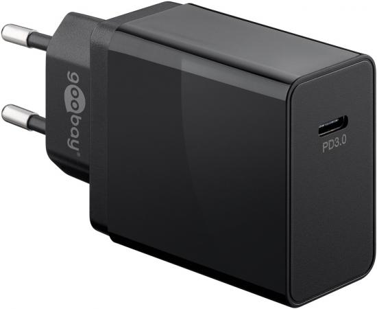 USB Schnellladegerät / Netzteil, Power Delivery, USB-C, 25W, schwarz