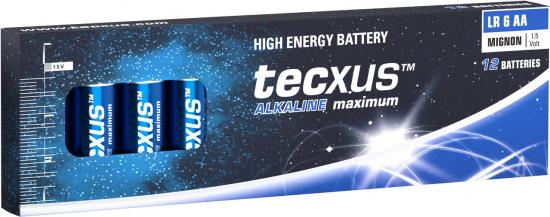 tecxus Batterien Alkaline Mignon AA, 12er Box 
