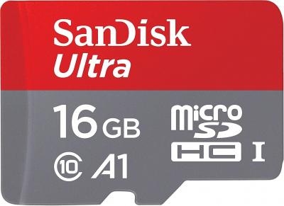 SanDisk Ultra microSDHC 16GB: A1, 98MB/s, Class 10, Robust & Vielseitig