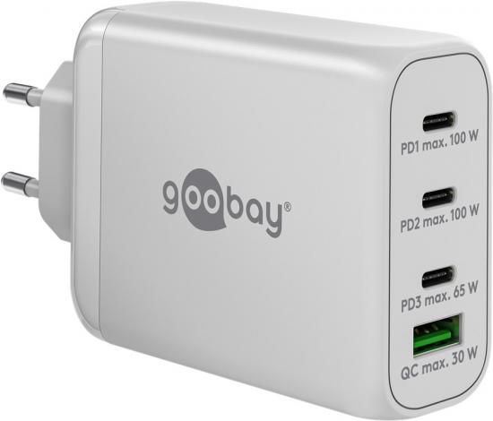 Goobay USB-C PD Multiport-Schnellladegert: Hochleistung, 100W, Wei