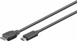USB 3.0 Kabel, C Stecker  Micro-B 3.0 Stecker, schwarz - Lnge: 0,60 m