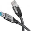 Goobay Ethernet-Kabel USB-C 3.1 auf RJ45, SuperSpeed 1 Gbit/s, Thunderbolt 3 kompatibel, FTP - Lnge: 1 m