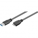 USB 3.0 SuperSpeed Kabel A Stecker > Micro B Stecker - Lnge: 1,80 m