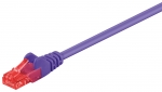 CAT 6 Netzwerkkabel, U/UTP, violett - Lnge: 0,25 m