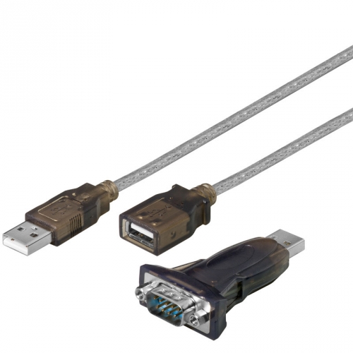 USB - RS232 Konverter / Adapter mit USB Verlngerung