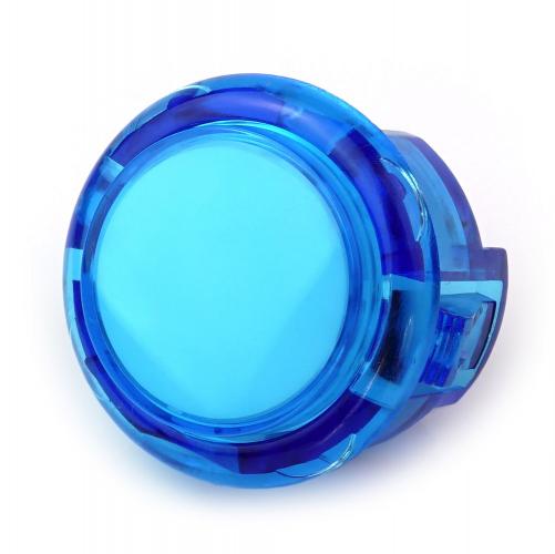 Arcade Button, 30mm, transparent - Farbe: blau