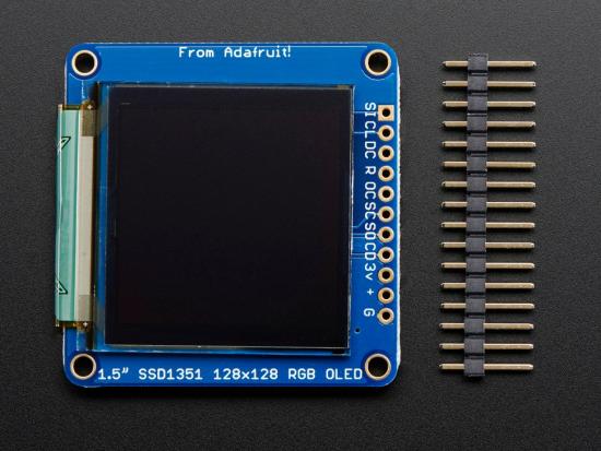 OLED Breakout Board - 1,5 Zoll 16-bit Farb Display mit microSD-Laufwerk