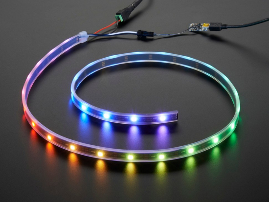Adafruit NeoPixel LED Streifen Starter Pack - 30 LED/meter, schwarz, 1m