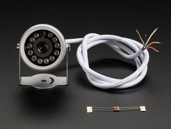 Adafruit wetterfeste serielle TTL-JPEG-Kamera mit NTSC-Video und IR-LEDs