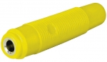 Bananenkupplung, 4mm, trittfest - Farbe: gelb
