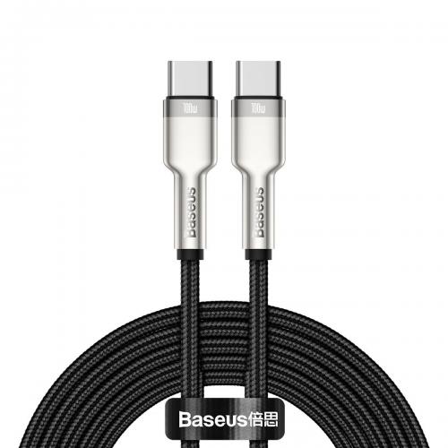 Baseus Cafule USB Type C Kabel, C Stecker - C Stecker, 100W, schwarz, 2m