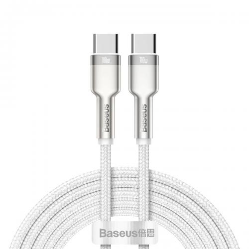 Baseus Cafule USB Type C Kabel, C Stecker - C Stecker, 100W, wei, 2m